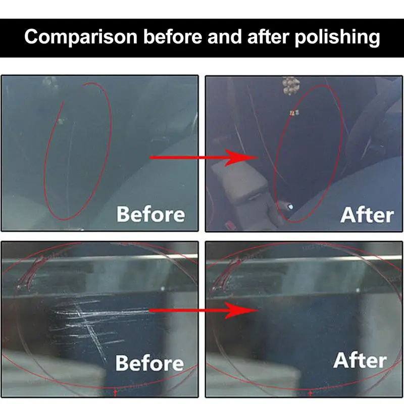 Glass Polish High Grade Creative Glass Polishing Kit Windscreen Windshield Scratch Repair Tool Polishing Pad Car Accessories