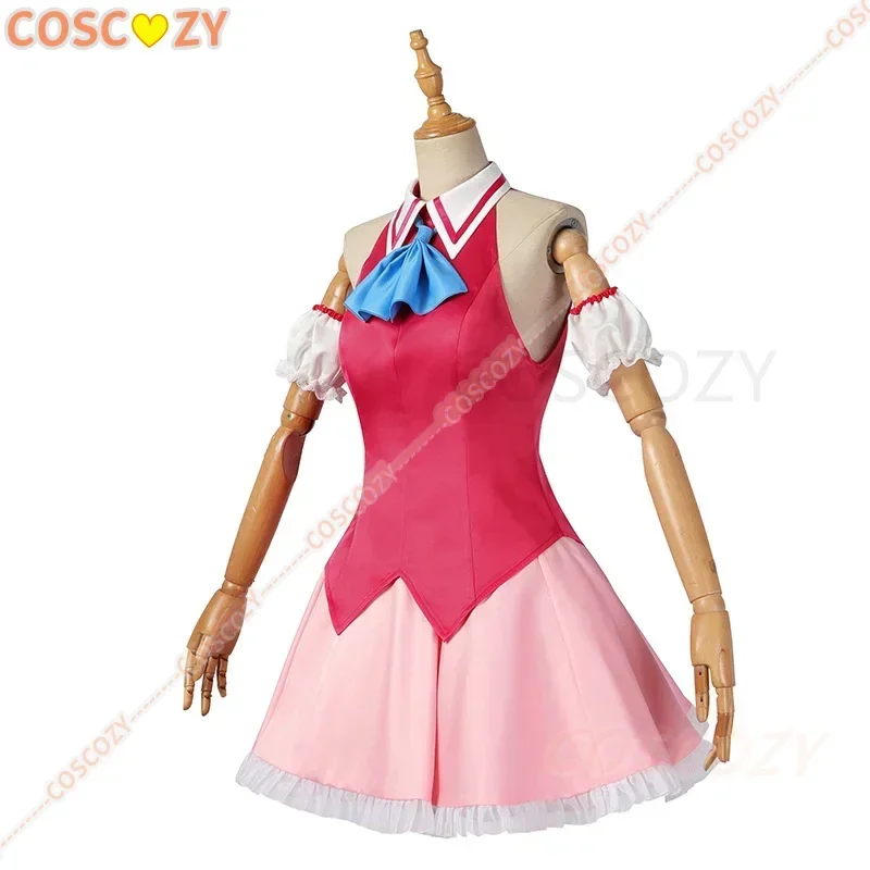 Cosplay Costume Ai Hoshino Cosplay Costume Oshi No Ko Cosplay Wig Red Dress Bunny Hairpin Performance Dress Women Event Party Outfit