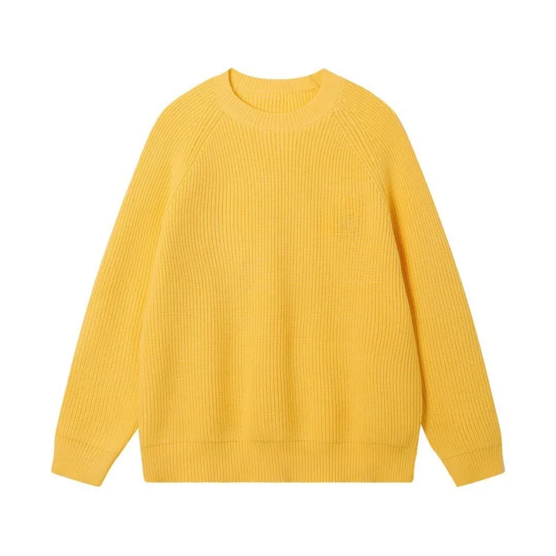 

Knit pullover round neck short slim-fit version solid color hem elastic design warm and comfortable 2023 autumn/winter