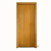 Flush sale luxury villas modern bedroom simple house plain waterproof solid oak wood interior doors 1