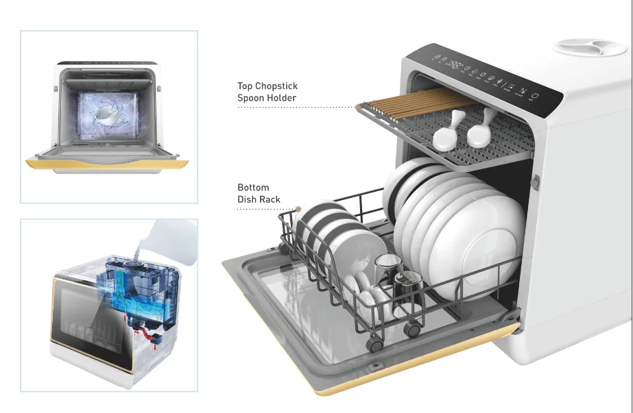 6 sets dish washers dishwasher conter top dishwasher fro home use 샤오미 초음파세척기  kitchen  lavabajillas  lababajillas 2