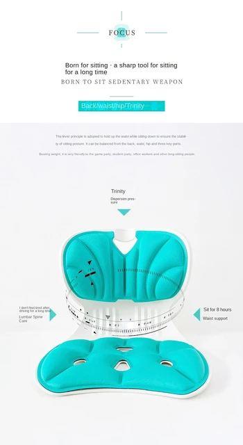 Posture Corrector Chair Ergonomic Back Lumbar Hip Support Office Chair  Cushion Student Sitting Cushion Chair Waist Protector Chair Fitness  Accessories - Temu United Arab Emirates