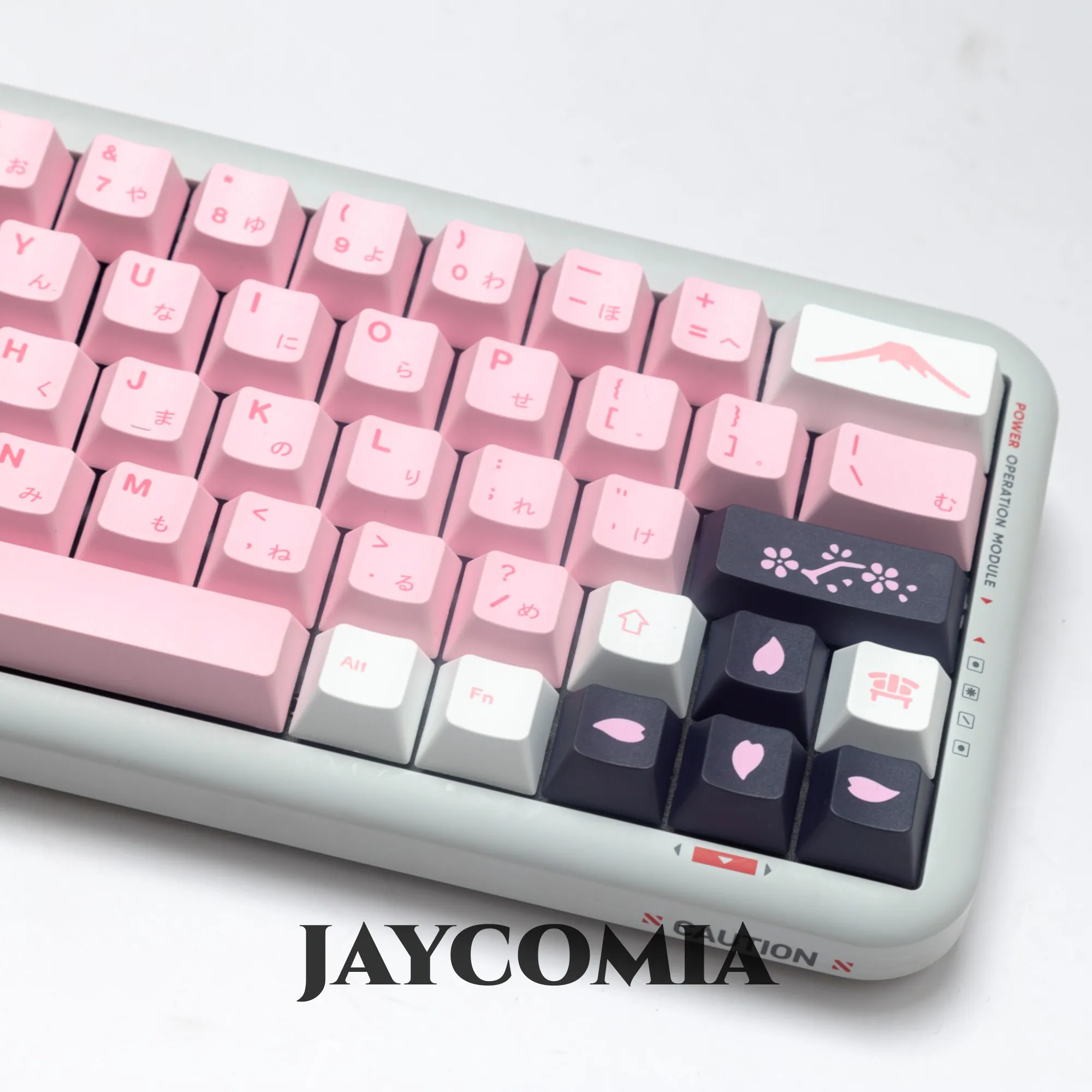 Jcm-pbt Cherry Keycaps Dye Sub Keycap para Gaming Teclado Mecânico 7u Espaço Dividido Teclado Alice 145 Chaves Sakura Grupo Pbt - Imagem 6
