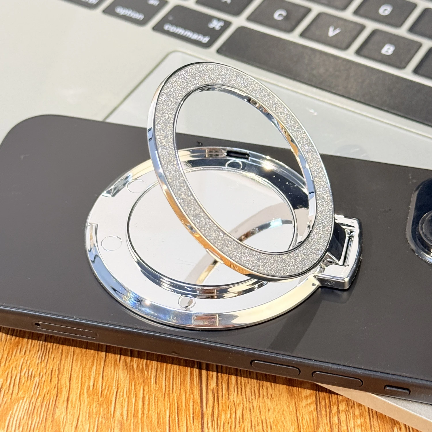 Sparkling Universal Phone Holder Ring with Mirror Finish