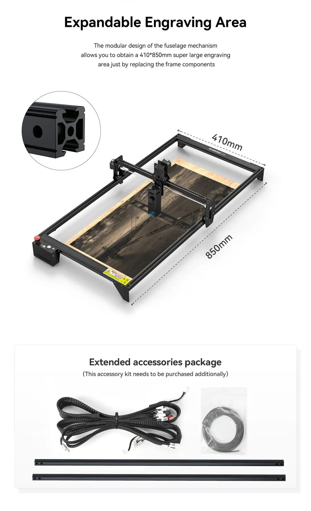 2023 ATOMSTACK A10 PRO 50W Laser Engraver 150W Effect Wood Acrylic Metal  Cutting