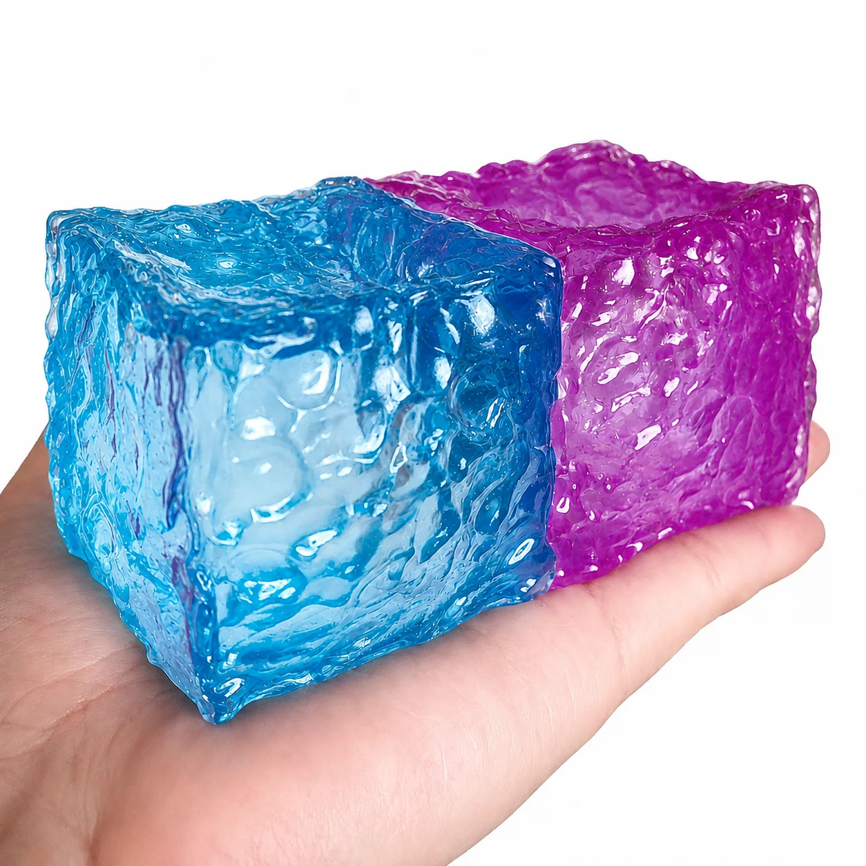 Sensory Gel Ice Cube Stress Relief Toy for Squeezing and Relaxation