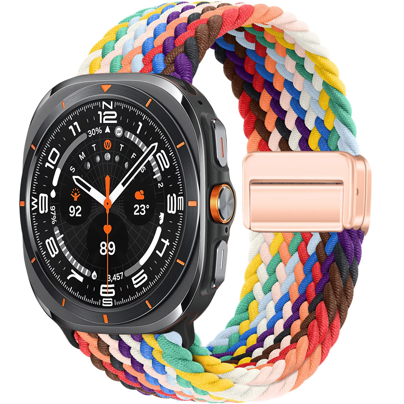 Braided Magnetic Nylon Bracelet Strap