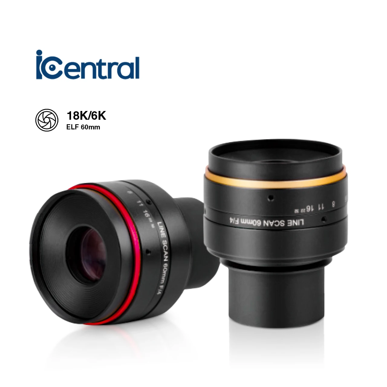 

ICentral объектив efl60 мм Хорошее качество изображения 16k/8k линейный сканирующий объектив для системы отслеживания движения