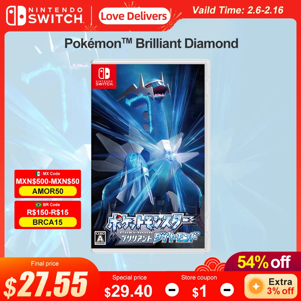 Pokemon Brilliant Diamond Nintendo Switch Offerte Di Carte Di Gioco Fisico 100% Ufficiale Originale Rpg Genere Per Switch Oled Lite