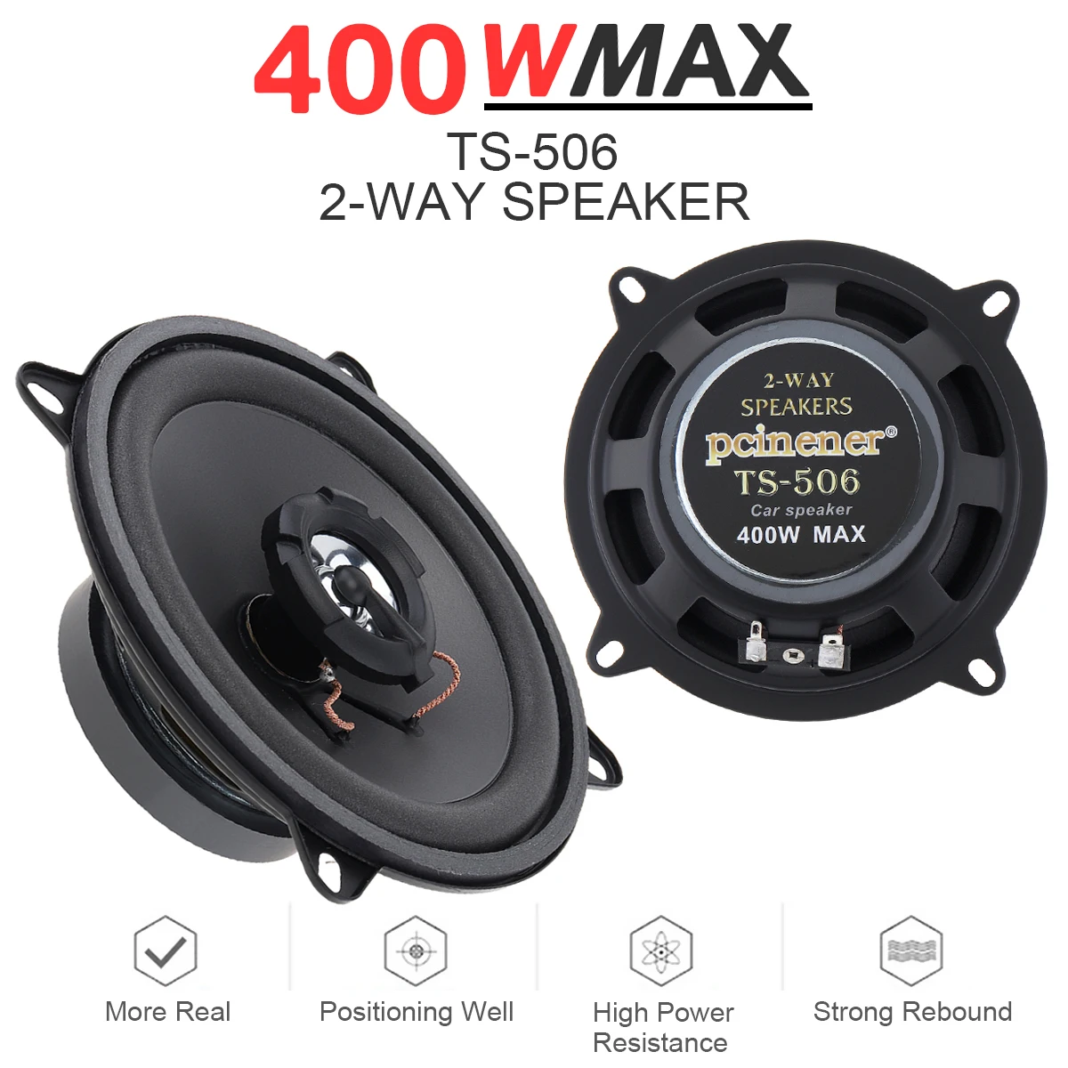 5 Inch 400W 2-Way Subwoofer Car Speakers Universal Vehicle Door Auto Audio Music Stereo Full Range Frequency HIFI Speakers car subwoofer speakers