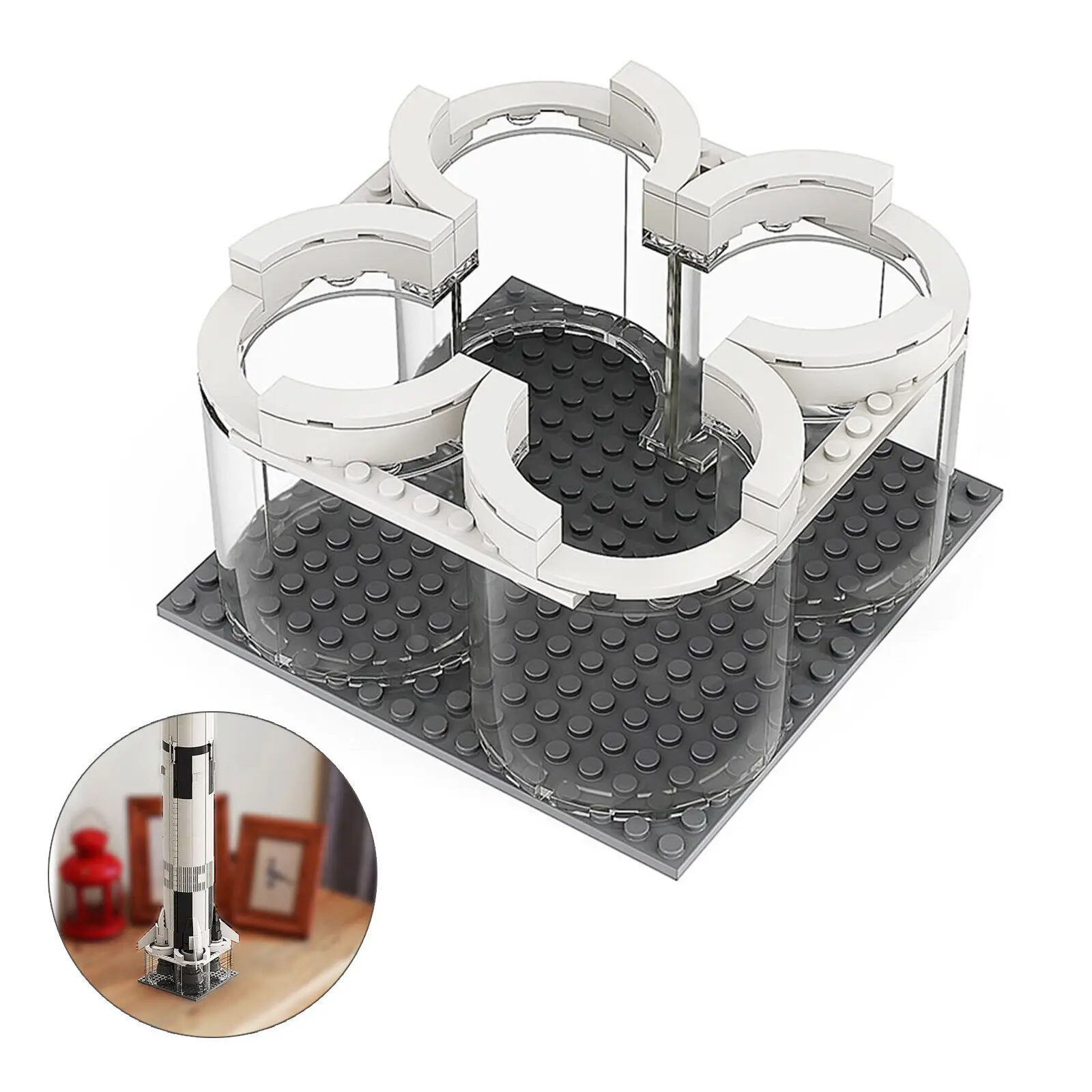 Espositore Per Il 92176 Apollo Saturn V Building Kit Building Toys Moc Build