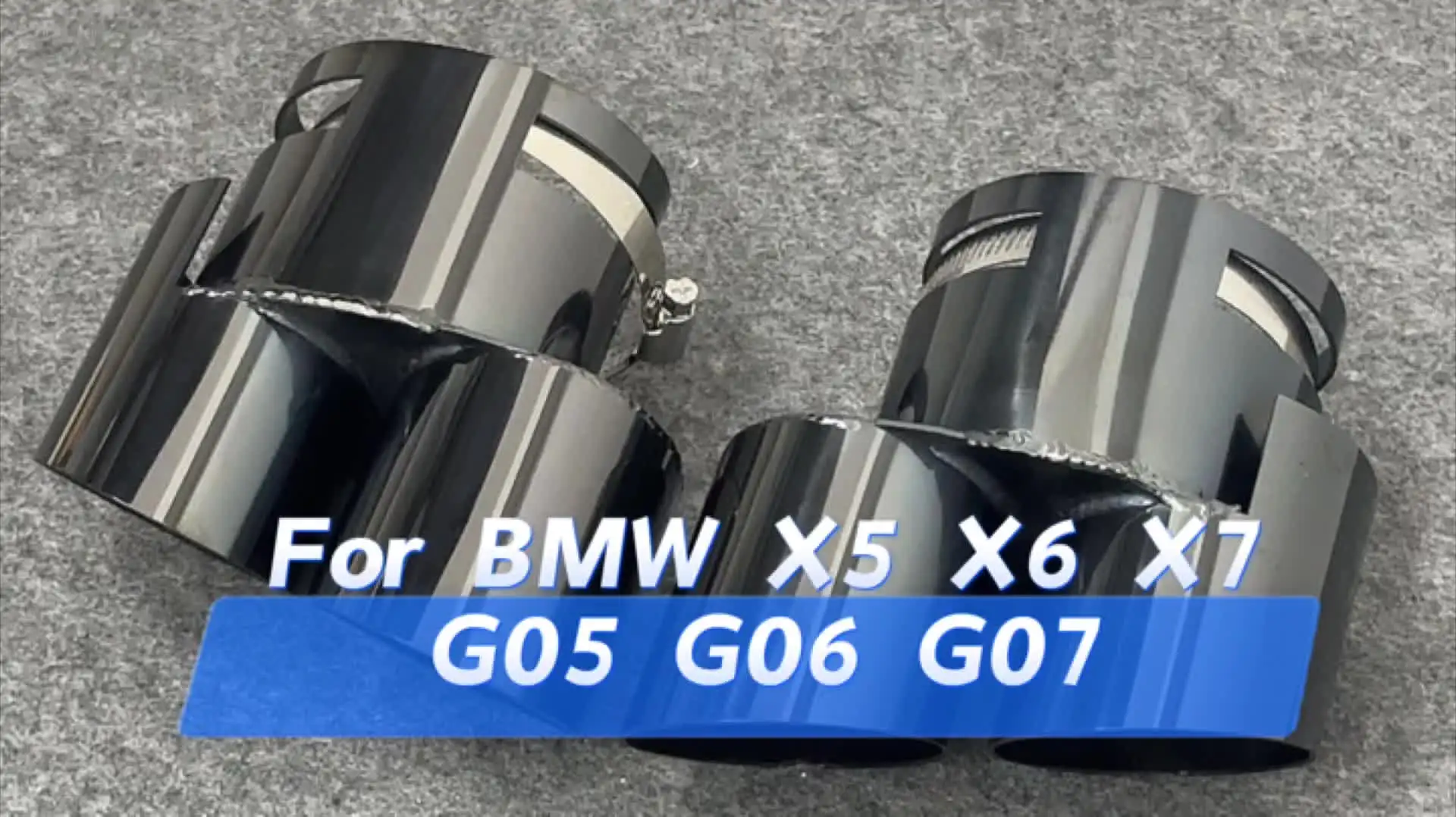 BMW g05,x5,g06,x6,g07,x7用の304ステンレス鋼デュアルエキゾースト