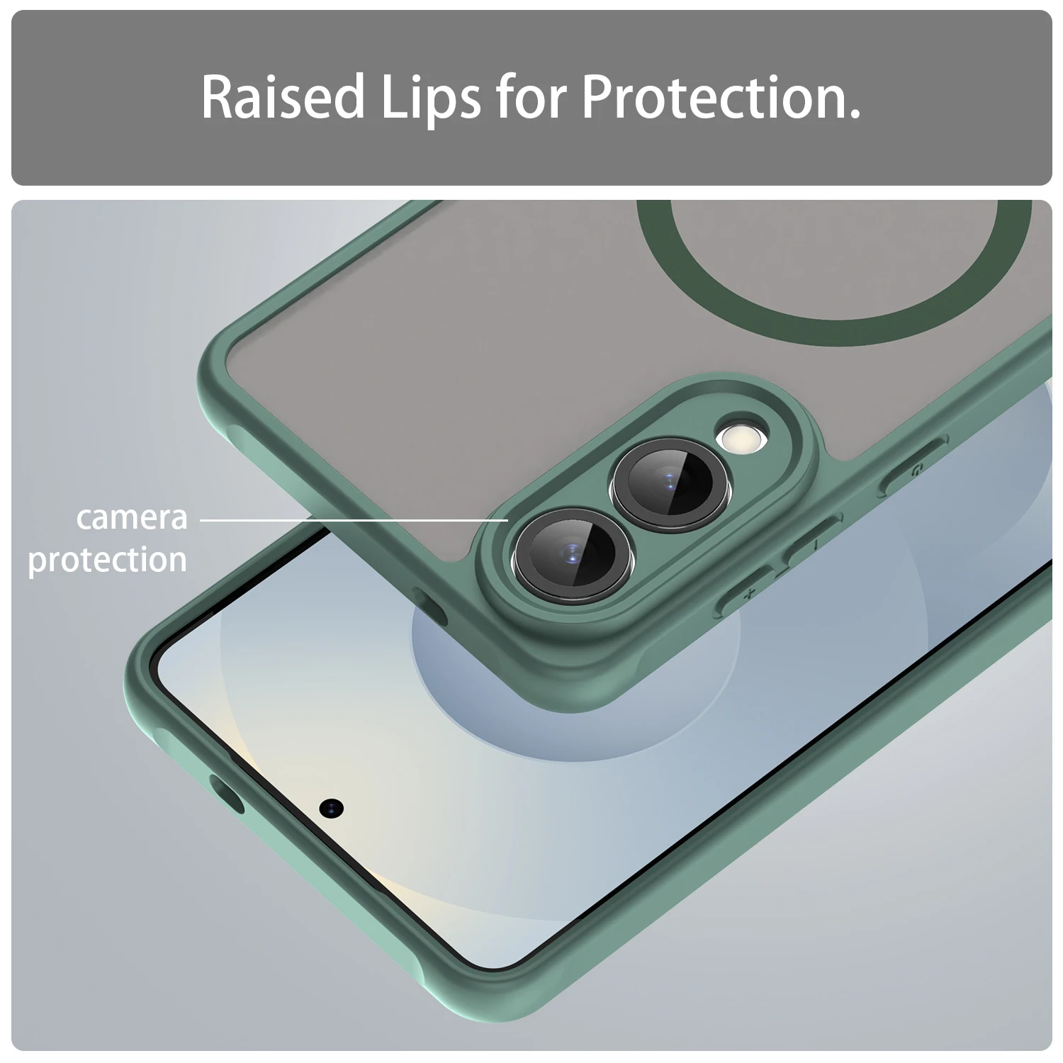 Magsafe Magnetic Luxury Armor Shockproof Matte Translucent Case Cover