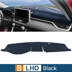 Premium Car Dashboard Sun Shade & Instrument Desk Cover Accessories (B Black LHD)