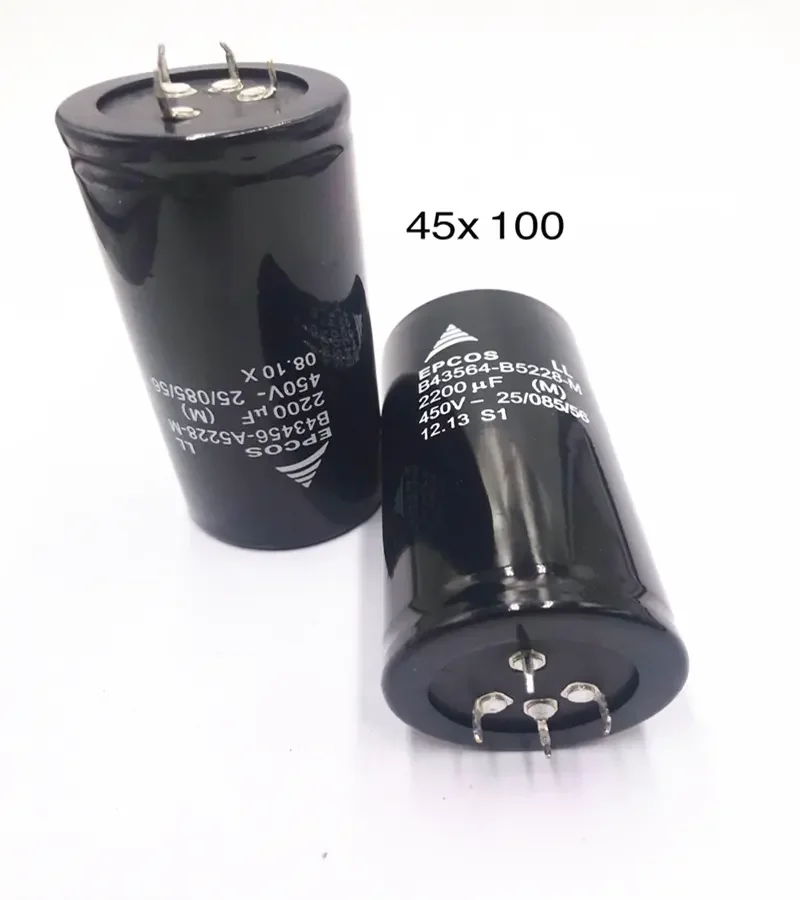 2200uf 450v capacitor 4pins 45*100mm High Quality Aluminum Electrolytic Capacitor