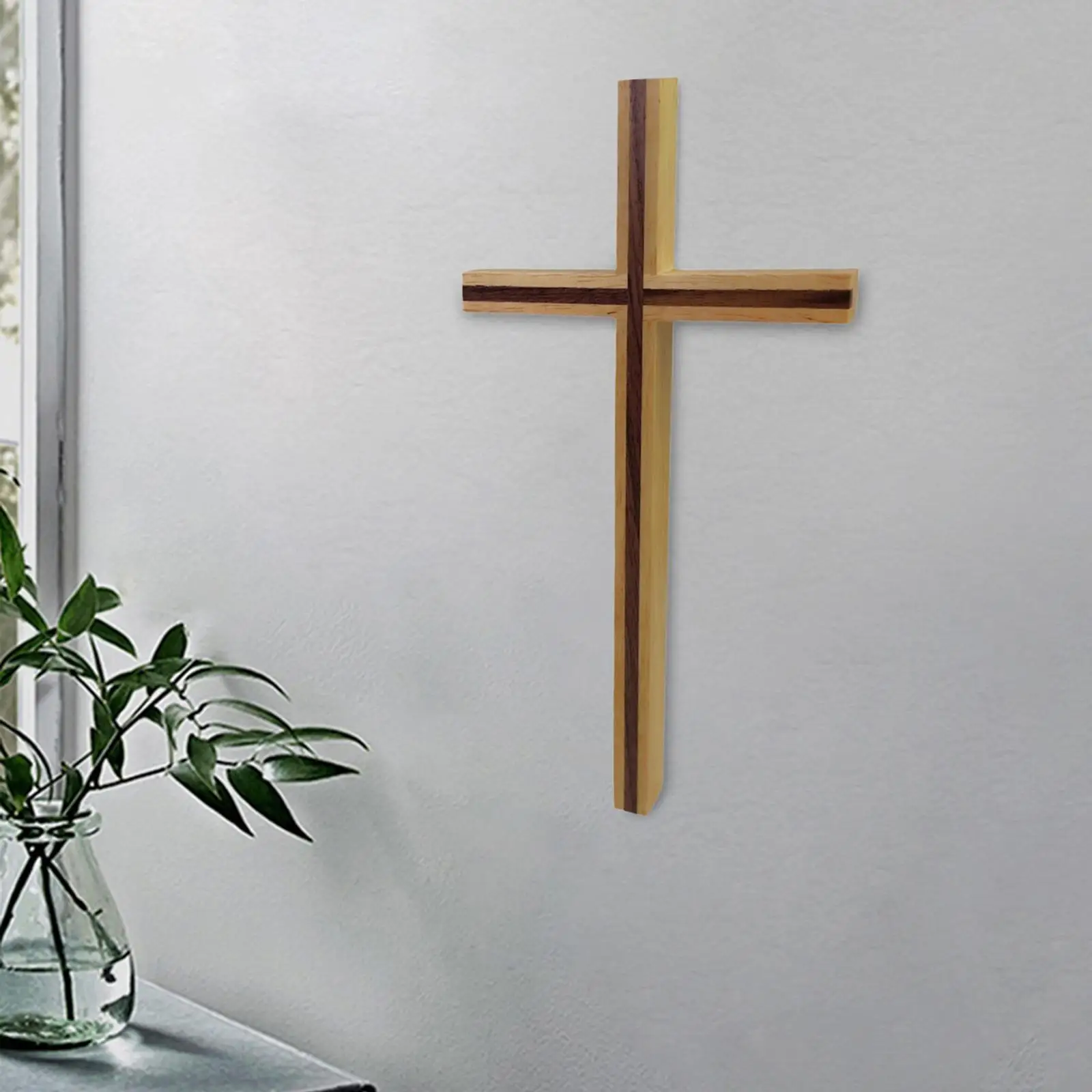 Church Wall Hanging Crucifix Jesus Christianity Wooden Cross wooden cross jesus crucifix sculpture Decorative Bedroom