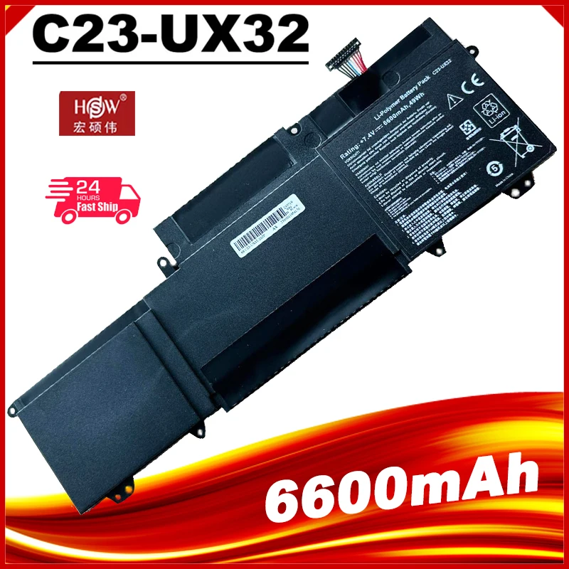 

C23-UX32 Laptop Battery for ASUS ZenBook UX32 UX32V UX32A UX32VD VivoBook U38N U38N-C4004H 7.4V 6600mAh