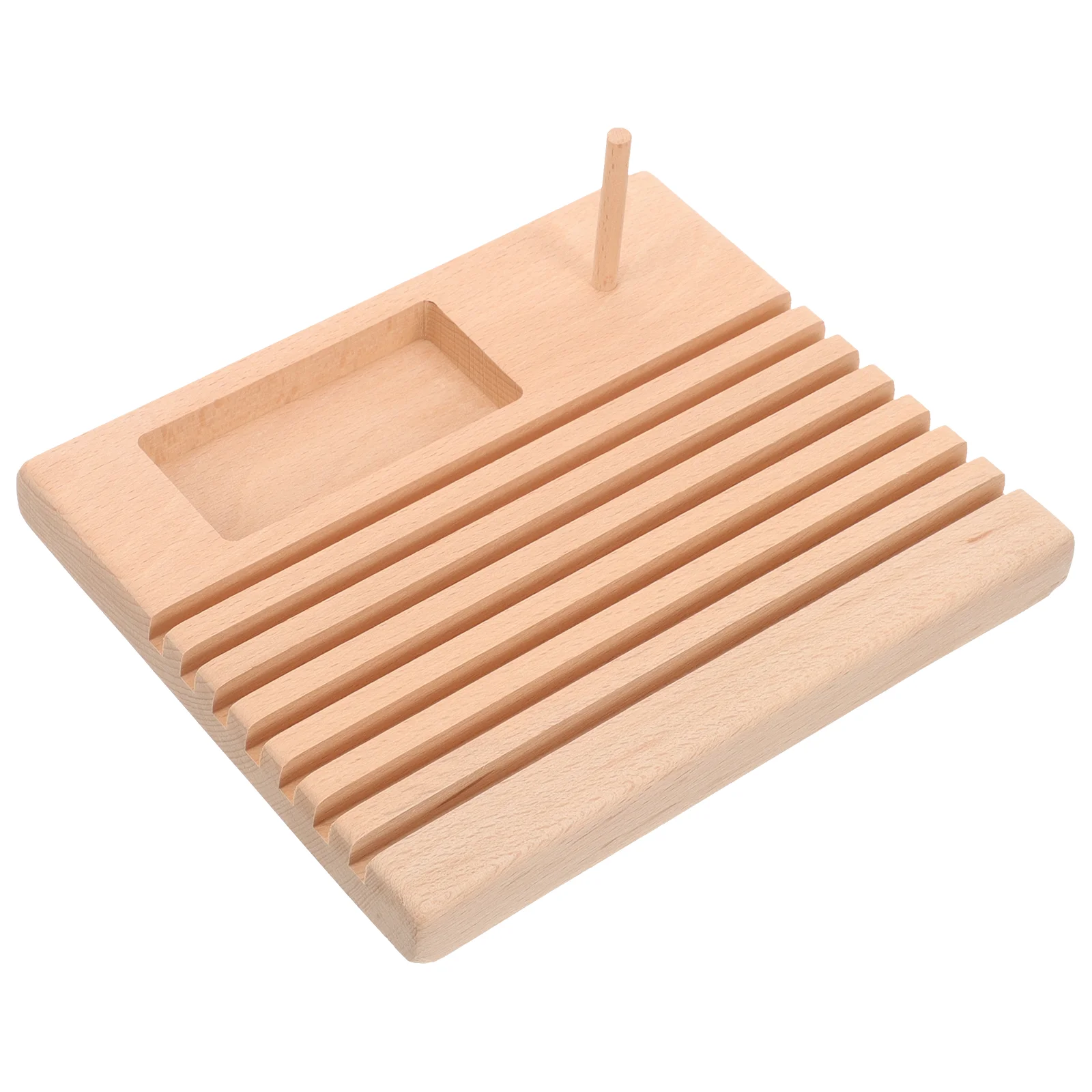 Spool Rulers Convenient-Spool-Ruler-Holder-Wooden-Sewing-Template-Thread-Holder ...