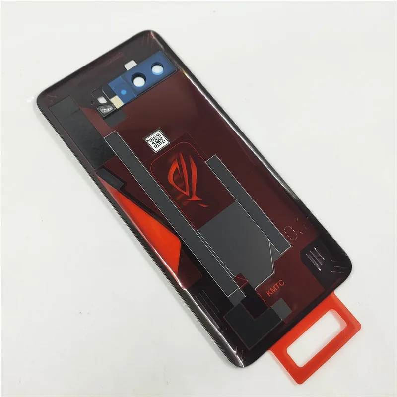 아수스 ROG Phone 3 ZS661KS ROG Phone 3 Strix 배터리 후면 커버 (카메라 프레임 렌즈 수리 부품 포함)용 후면 도어 하우징 케이스