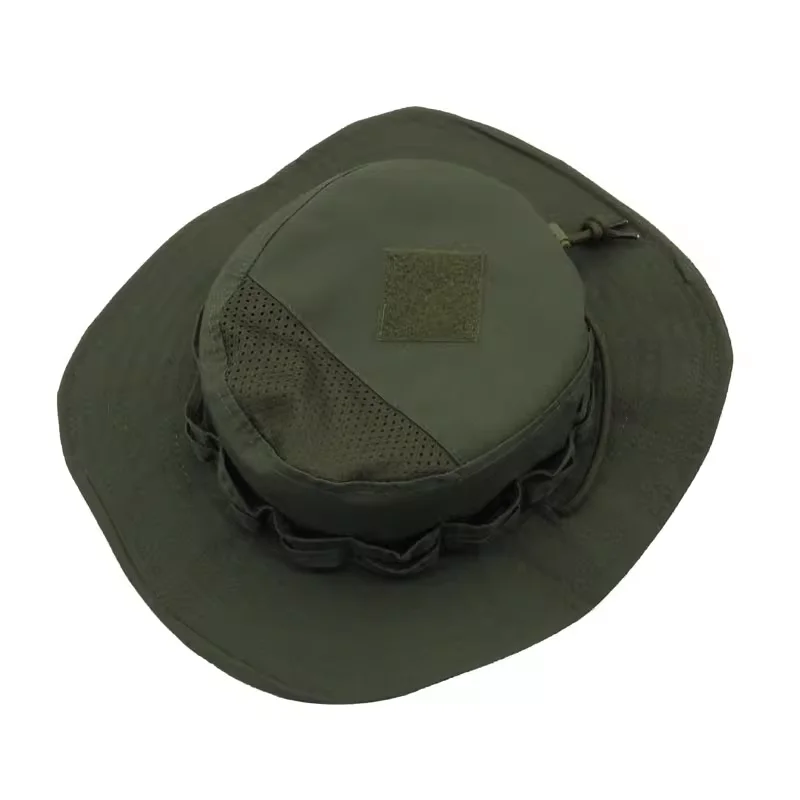 OD Green New Tactics Fans Square Brim Penny Hat Geely Adjustable Breathable Training Hat