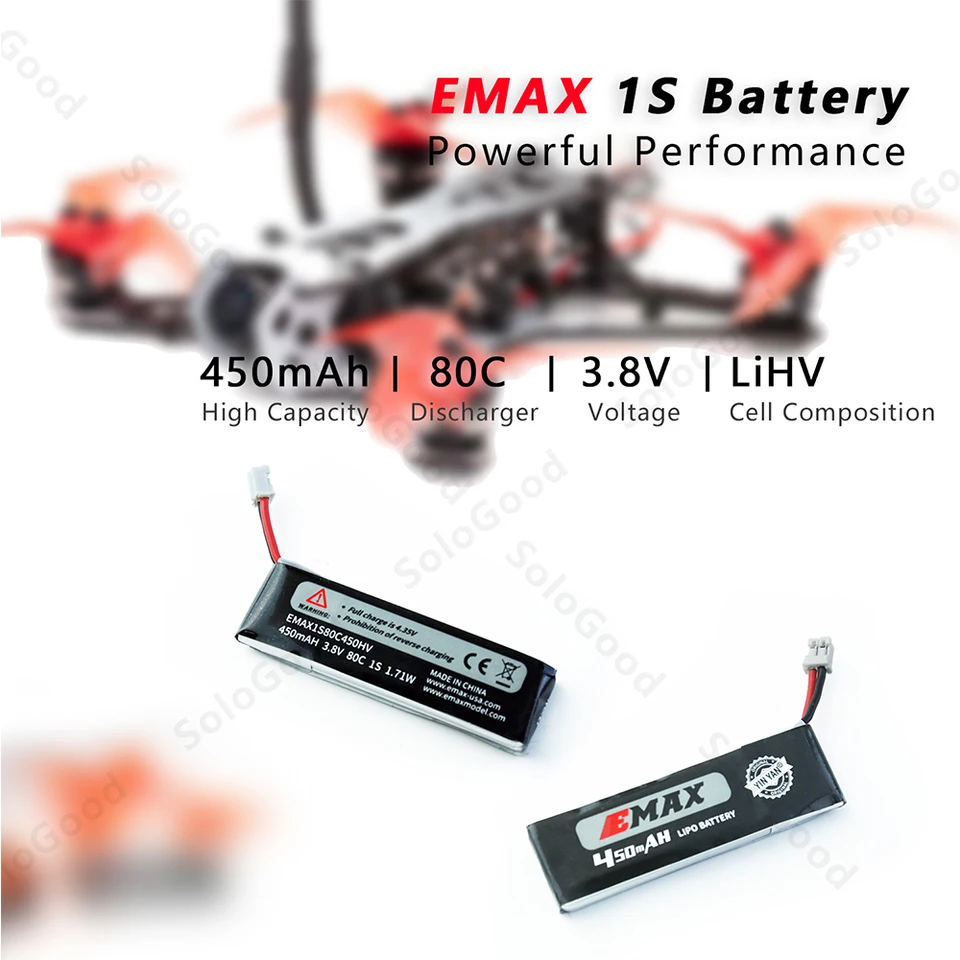 Buah Baterai Lipo 450MAh 1S HV 85C LiHV Baterai