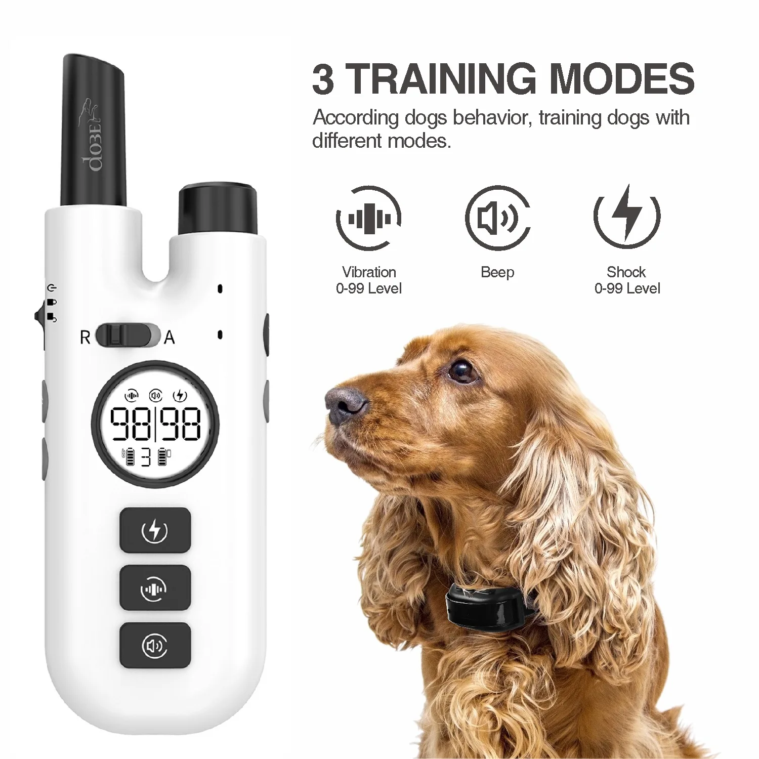 

Dog Training Bark Collar Beeper Remote Dog Electric Collar Waterproof Hunting Collar Beeper Pet Shock Trainer