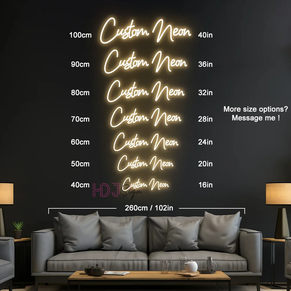 Custom Neon Sign Custom Neon Name Led Lights Wedding Bedroom Decoration Led Personalized Neon Signs Bar Home Room Wall Decor 5