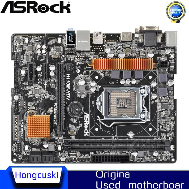 Per La Scheda Madre H110 Desktop 1151 Originale Usata H110M-Hdv H110 Socket Lga1151 Ddr3 Sata3 Usb3.0
