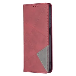 Deluxe Flip Leather Phone Case - Premium Protection and Style for Galaxy  A750 (Red)