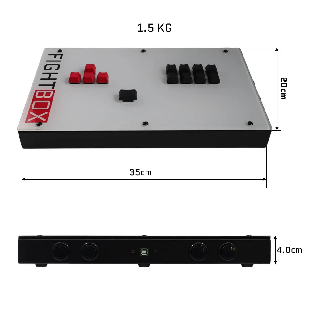 FightBox 모든 키보드 레버리스 아케이드 게임 컨트롤러, PC, PS, XBOX, 스위치용 F5