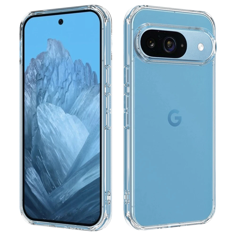 Shockproof Acrylic Clear Hard Case For Google Pixel 9 Pro 8A 8 7A 7 6A 6, Slim Non-Yellowing Crystal Transparent Phone Cover 6