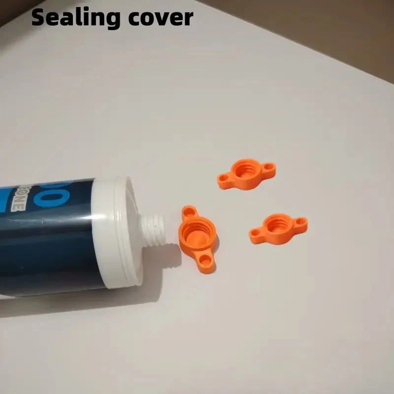 3pcs New Glass Glue Sealing Cover Silicone Glue Sealing Cover Anti-drying And Leak-proof Sealing Sealant Cover Glue Gun Cover