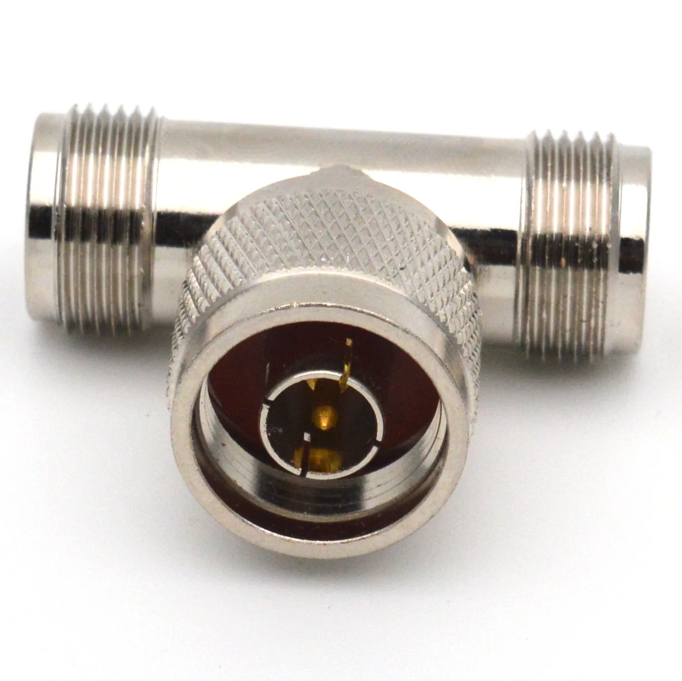 YILIANDUO 2 Pezzi FPV Antenna Adattatore Tipo T SMA Maschio a Doppio SMA Femmina 3 Vie Splitter Doppio Passaggio RF Coassiale Connettore per WiFi Antenna Repeater Cavo di Prolunga del Segnale Radio
