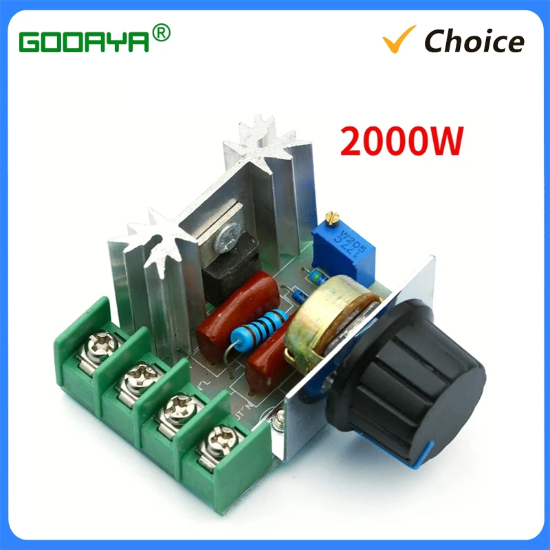 LED Module Dimmer Switch 220V Voltage Regulator 2000W Speed Controller SCR Rectifier Thermostat for LED Lamp Strip Light