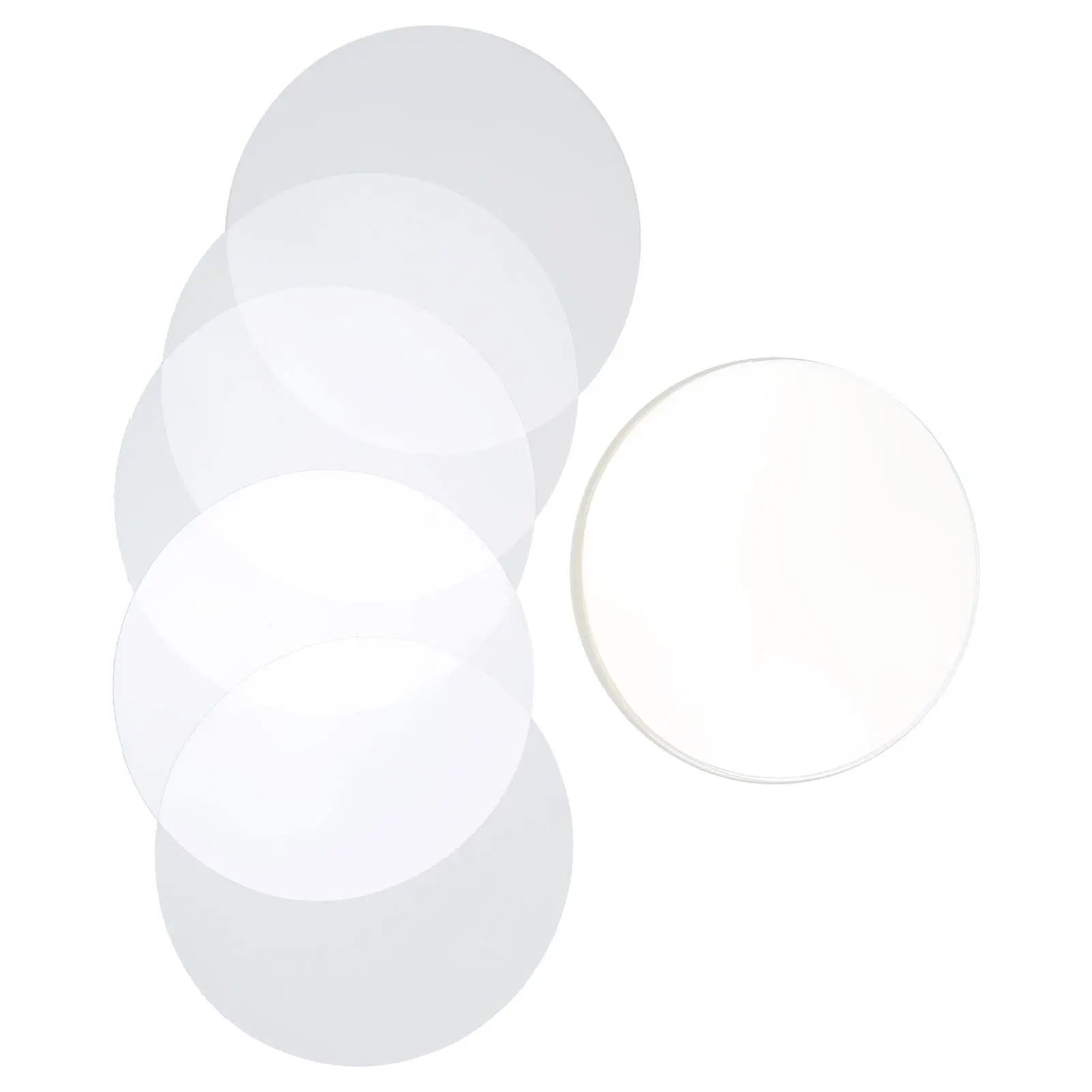 Badge Transparent Film Circle Mylars Clear Protective Film 100PCS for Round Badge Button Maker 25/32/37/44/5056/58/75MM PET badge parts button making supplies