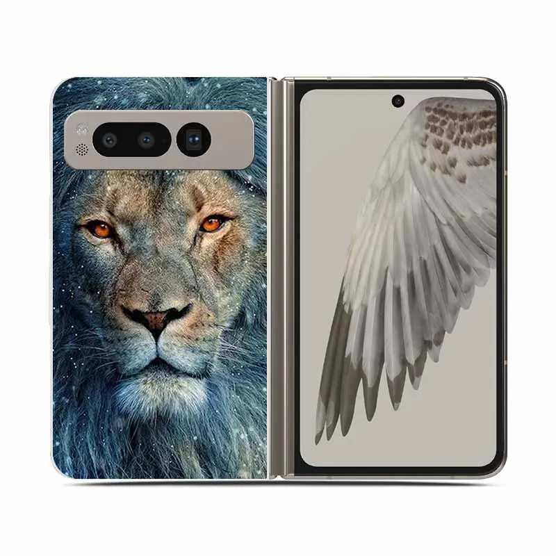 Clear Shockproof Hard Plastic Phone Case for Foldable Devices - 7.6 Protective Back Cover