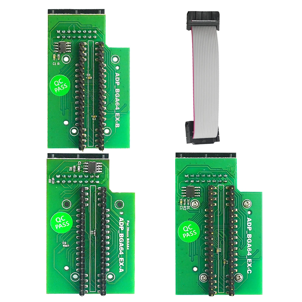 T48 프로그래머용 오리지널 BGA64 3-in-1 V2 어댑터 IC 소켓 ADP_BGA64_EX-A EX-B EX-C 업그레이드 V2.0 듀얼 헤드 프로브 홀더