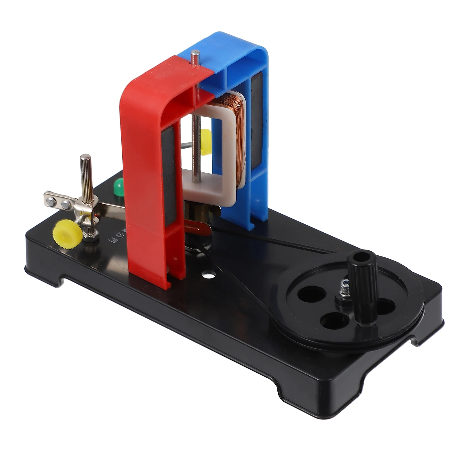 Hand Cranked Electricity Generator AC DC Experimental Equipment Physics Electricity DIY Kids Educational Toys 17.3X8.8X12CM