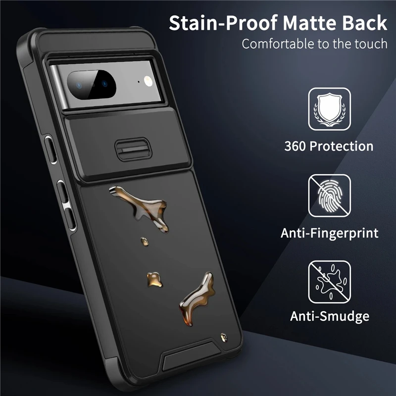 Shockproof Armor Matte Phone Case with Enhanced Camera Protection