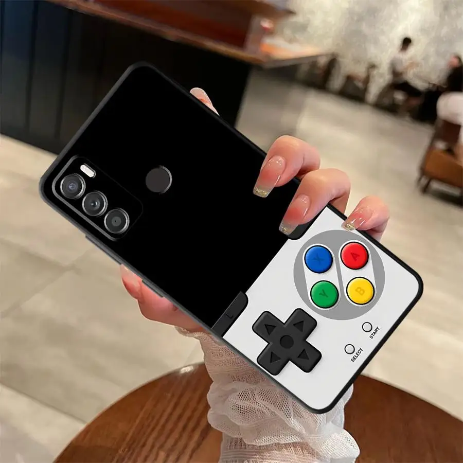 Black Soft Phone Cover | Retro Design Case