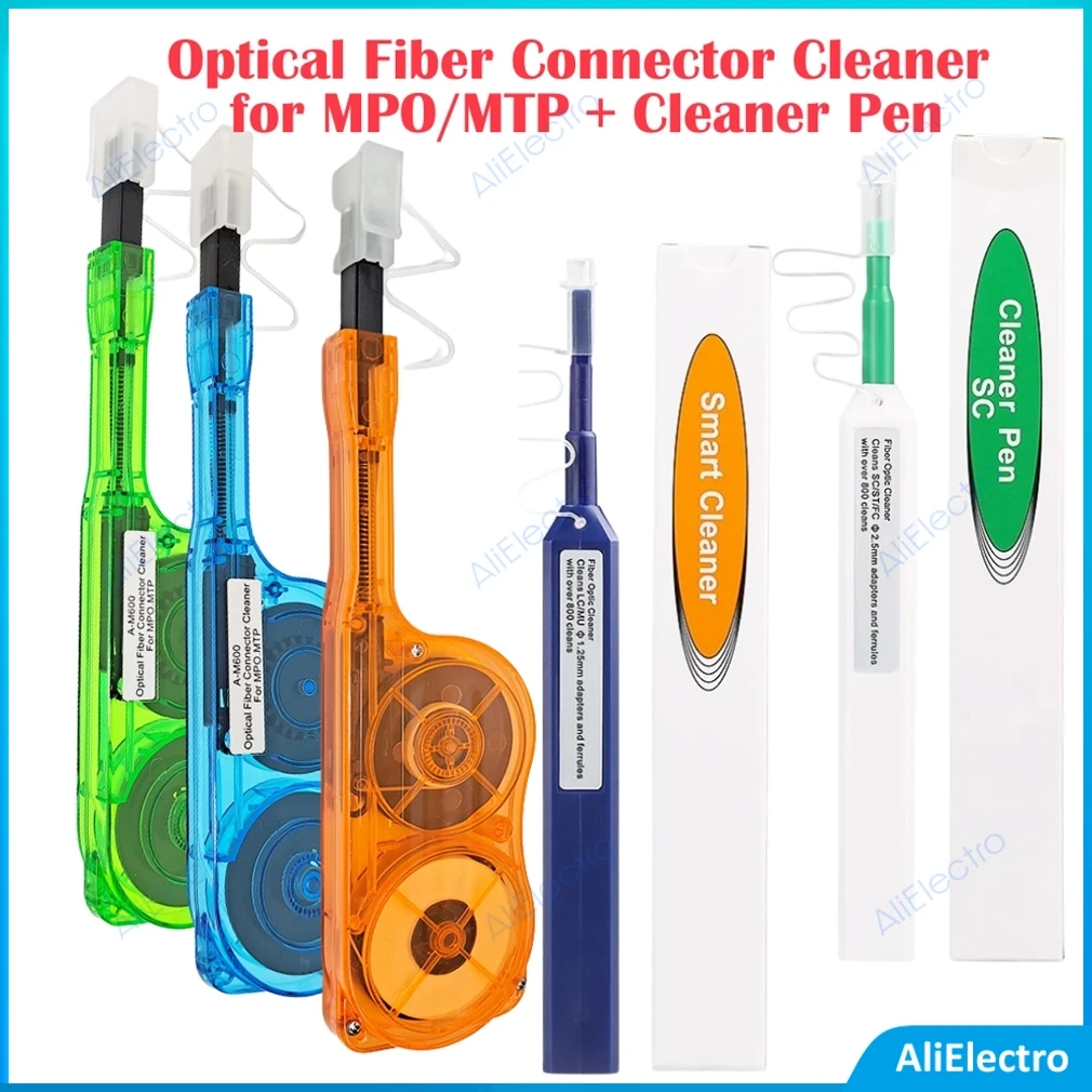 Pulitore Per Fibra Ottica Mpo Mtp Pulitore Con Un Clic Penna Per Pulizia In Fibra Ottica Adattatore Per Connettore In Fibra Ottica Strumento Per La Pu