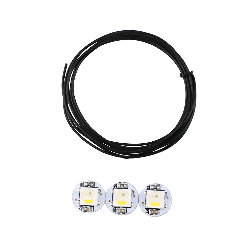 Neopixel Rgbw Mini Botão Pcb 1m 30awg Cabos Ptfe para Voron 2.4 Voron Tridente Stealthburner Extrusora Impressora 3d - Imagem 3