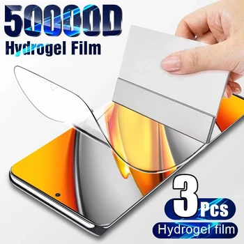3PCS Hydrogel Film for Xiaomi Redmi, Note 12, 11 Pro, 11S, 9, 8, 12C, 9C, 9T, 9A Screen Protector Redmi Note 10 Pro, 10, 10S, 10A, 10C Film