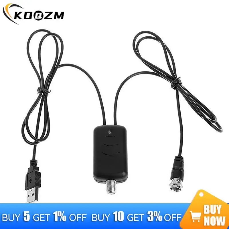 

45-862 MHz HDTV Antenna Amplifier 4K Low Noise High Gain TV Signal Amplifier UHD Televisions Accessories 5V 1A