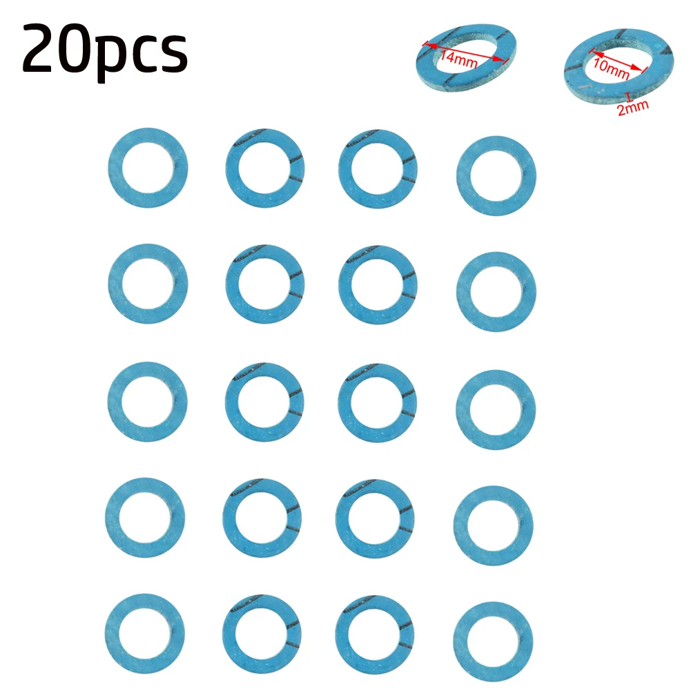 

20pcs Drain Plug Seal Screw Gasket Plastic Blue New Rustproof Gasket For Mercury For Marine For MerCruiser For Mariner 12-19183