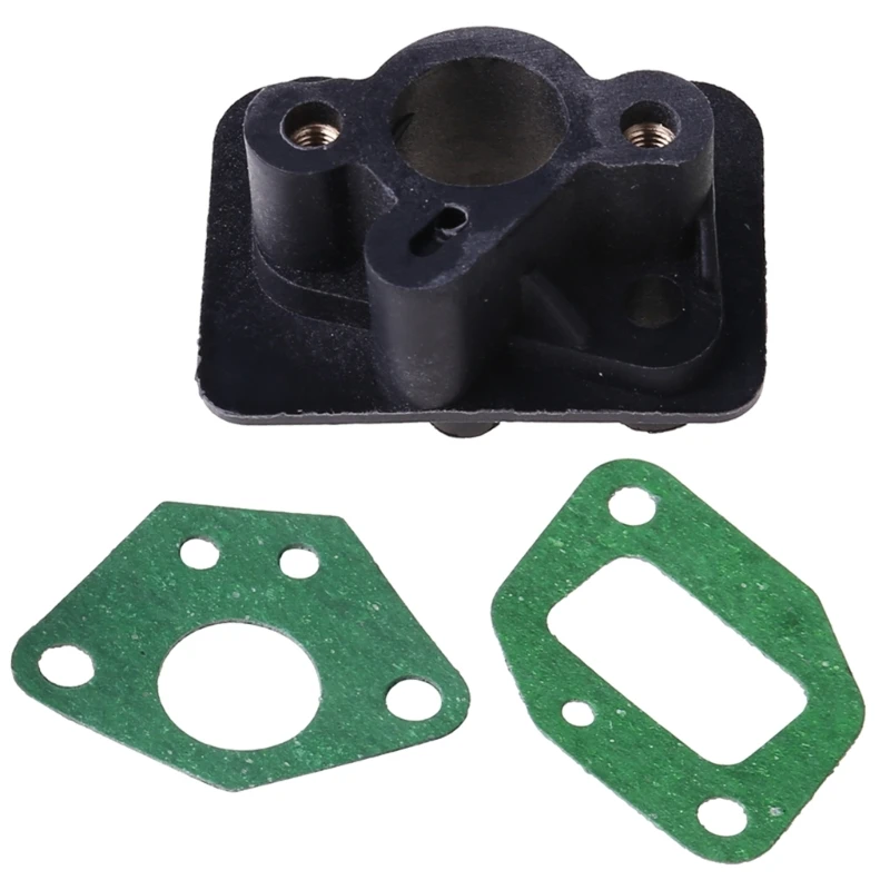 Intake Manifold 2pcs 40-5 43CC 52CC Brush Cutter Intake Manifold Carburetor Base Connector Admitting Pipe Carb Adaptor