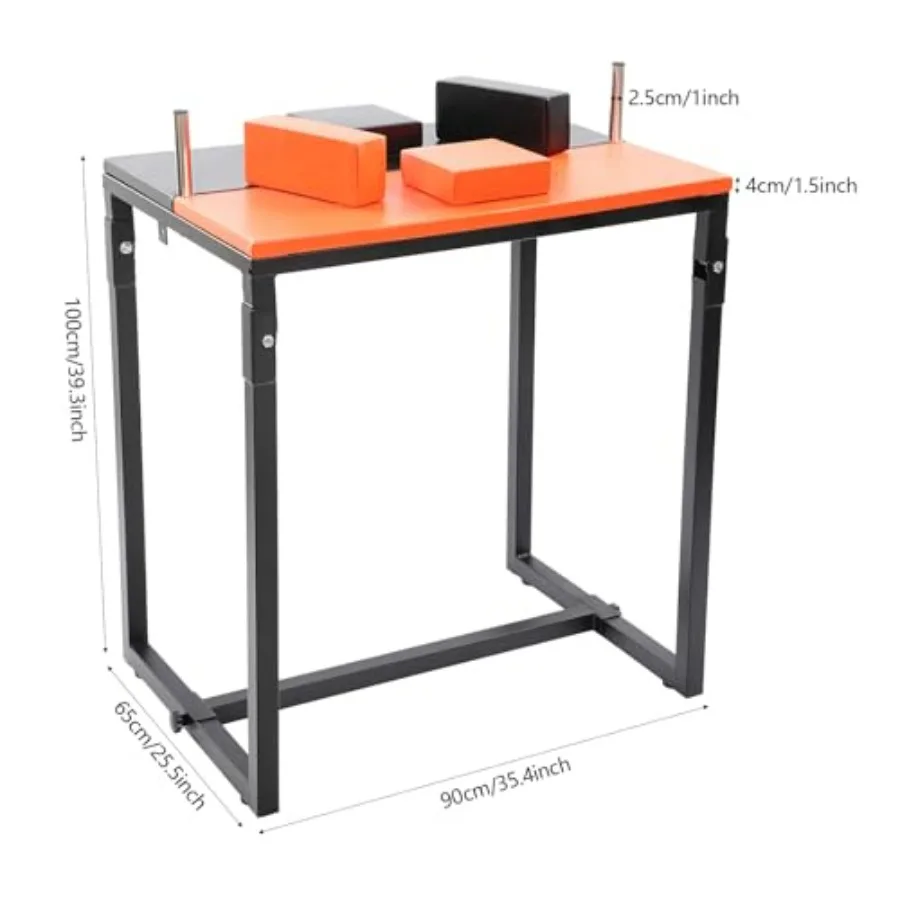 Arm Wrestling Battle Table, 35.4x25.5x39.3in Professional Wrist Strength Training Support Plate, Foldable Board Arm Wrestling Eq