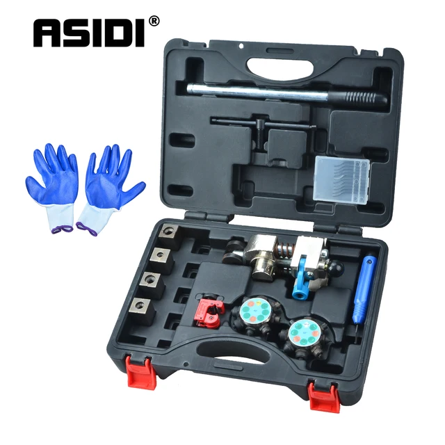 Flaring Tool Kit VEVOR Brake Line Flaring Tool, 45 Degree Single, Double, And Bubble... Brake Line Kit