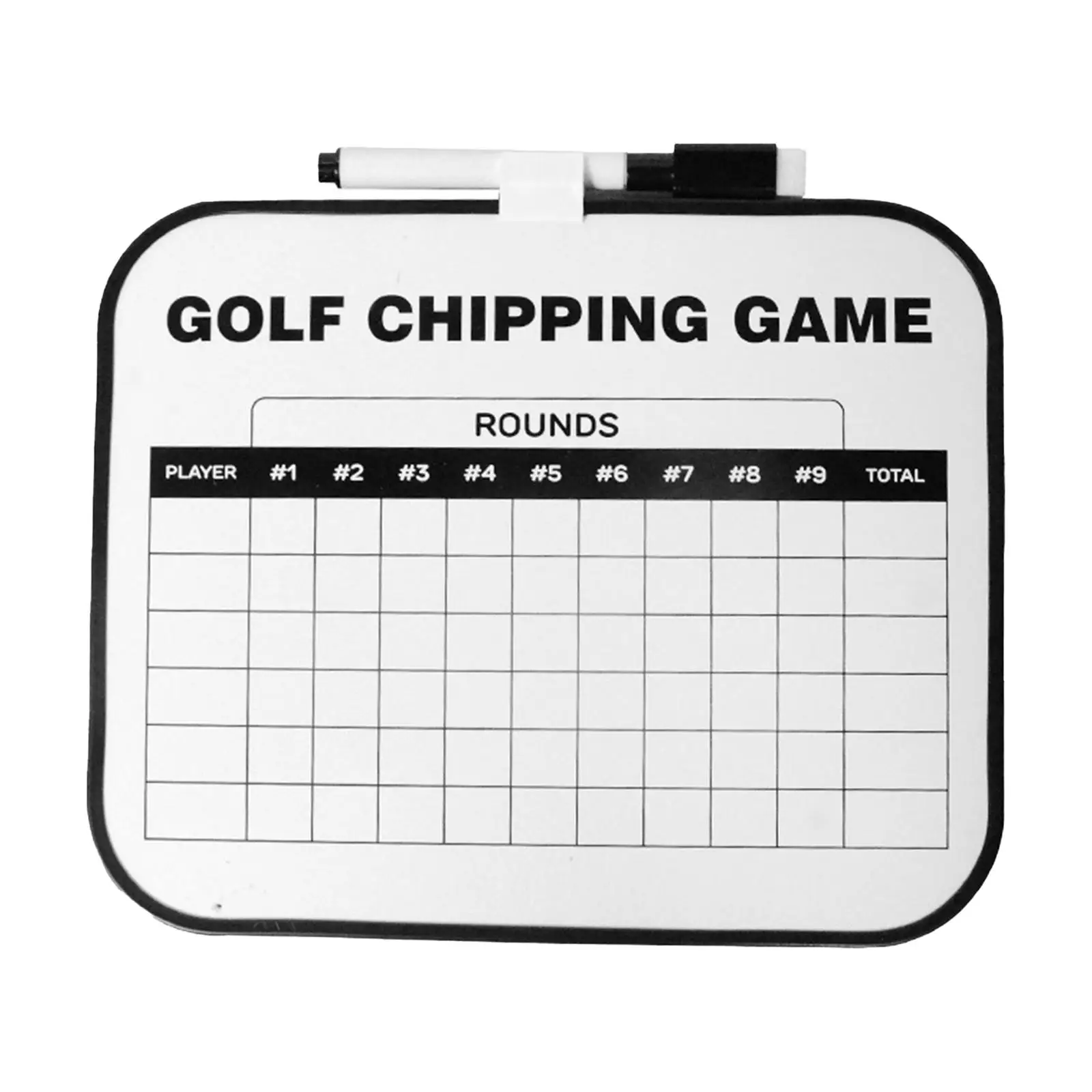 

Erasable Golf Scorecard Data Record Board Game Score Markers Pen Slots Coach