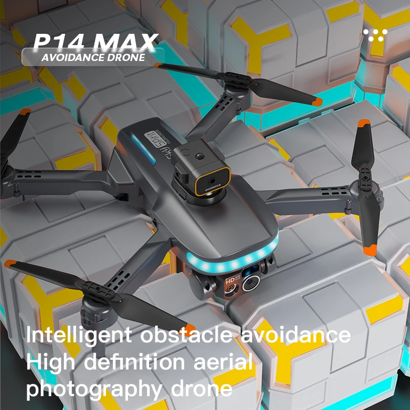 Lenovo P14 Max GPS Drone Profesional 8K HD Camera Intelligent Obstacle Avoidance Brushless Foldable Quadcopter RC Distance 9000M